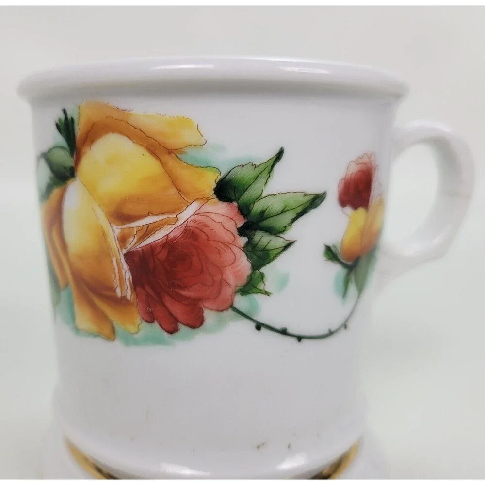 Vintage‎ Koken Babers Supply Shaving Mug Roses Germany